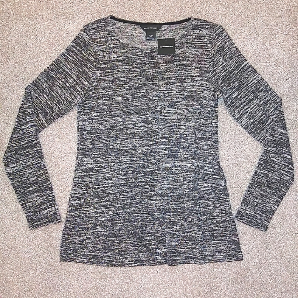 NWT Sz XS Club Monaco Dekat Tricot Top in Gray